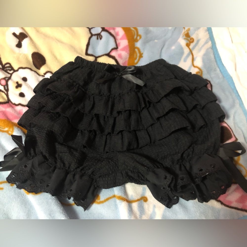 Underskirt Black Lolita Gothic Size Small